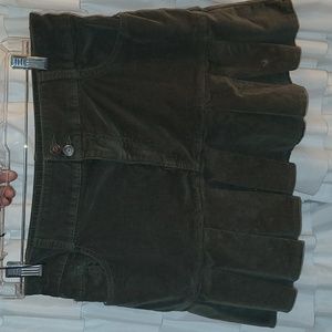 Olive green high-rise holister skirt